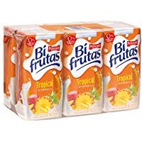 Los mejores  - Bifrutas Tropical Bebida Refrescante con Leche y Zumo de Frutas - 6 x 200 ml